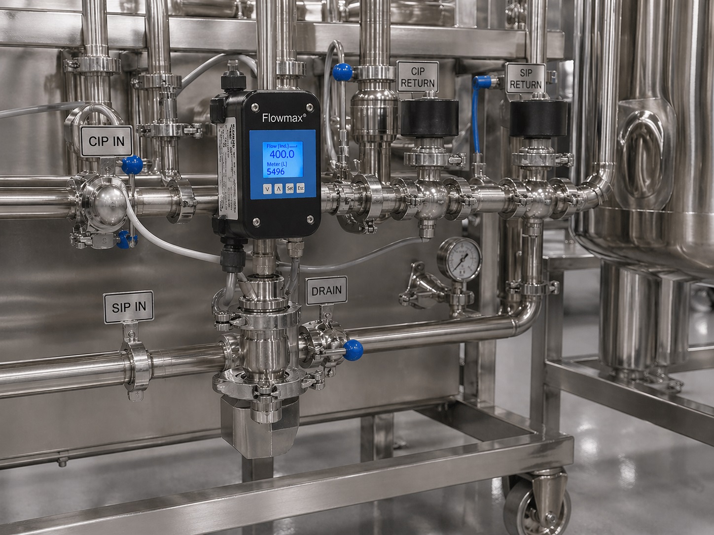 Flowmax 44i su skid GMP con CIP/SIP