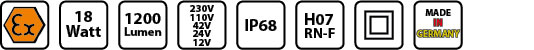 caratteristiche lampada da ispezione a led atex