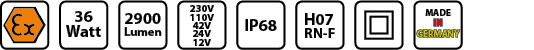 caratteristiche lampada da ispezione a led atex