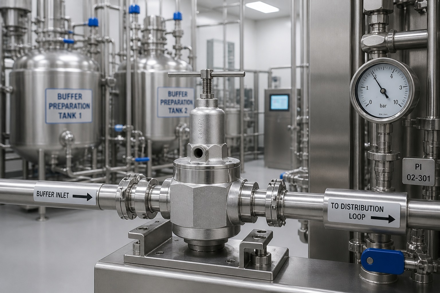 Preparazione e distribuzione buffer farmaceutici