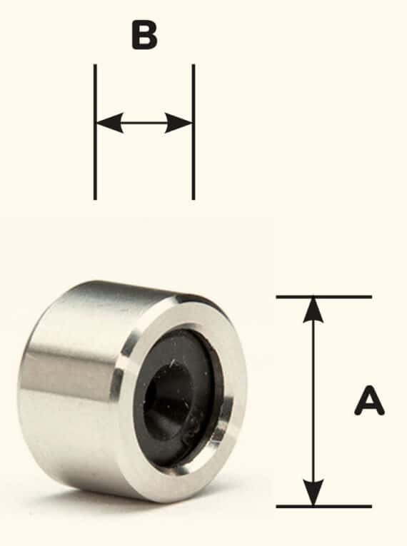 Schema di dimensionamento del riduttore di flusso in tre passi: definizione della portata richiesta, scelta del tipo di gomma in funzione di pressione e temperatura, selezione del materiale del corpo e del tipo di connessione