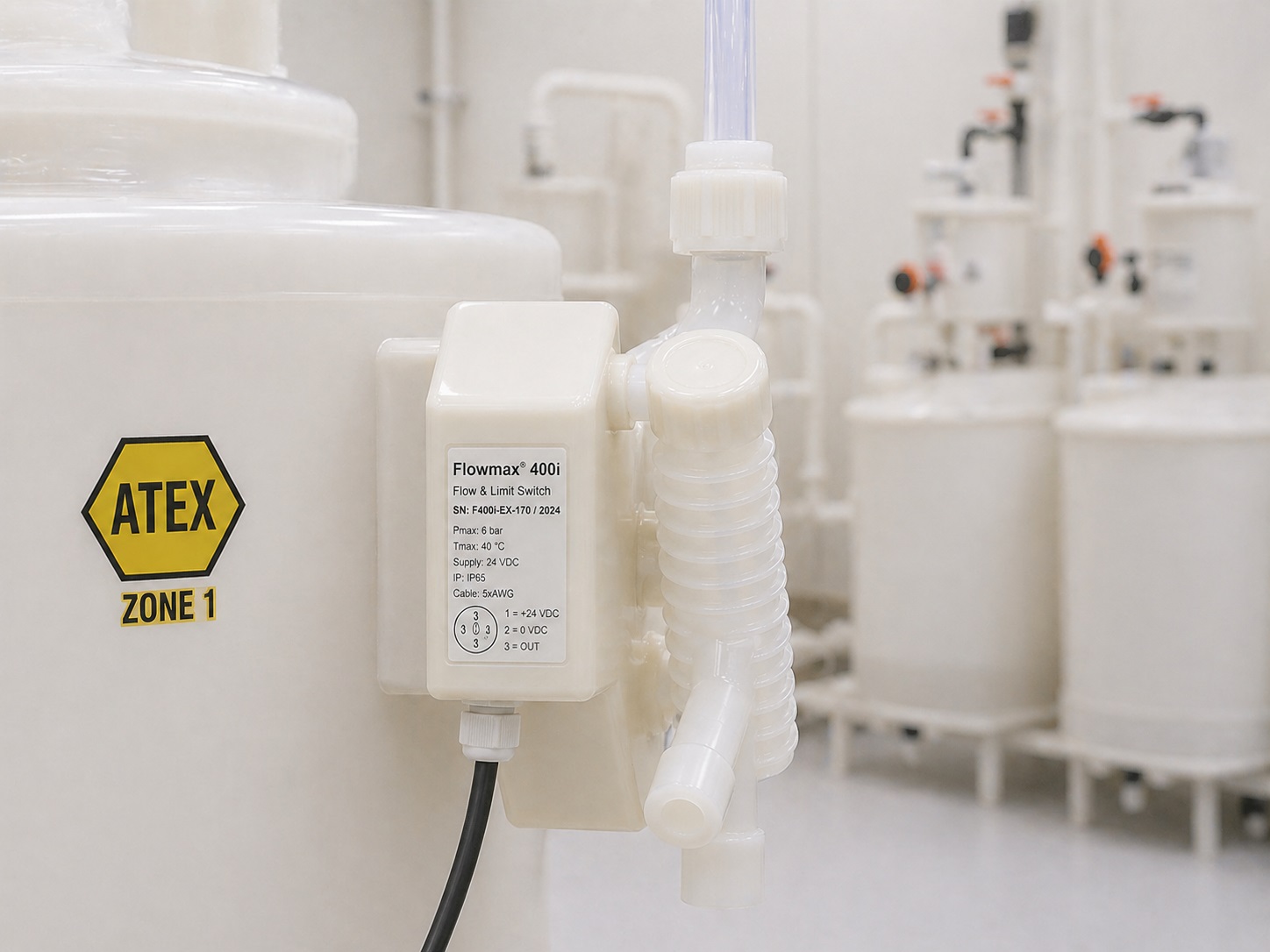 Flowmax 400i Ex installato in zona ATEX classificata