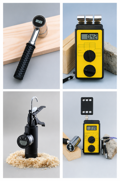 Catalogo igrometri portatili MCA — 9 strumenti professionali per legno, parquet, massetti, biomasse ed edilizia