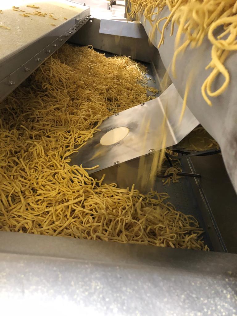 misuratore umidità Ludwig FL-WAPP installato su essiccatore di noodles in pastificio