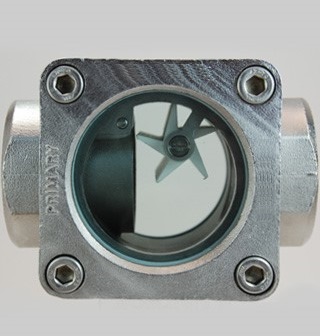 indicatore di flusso a elica in acciaio