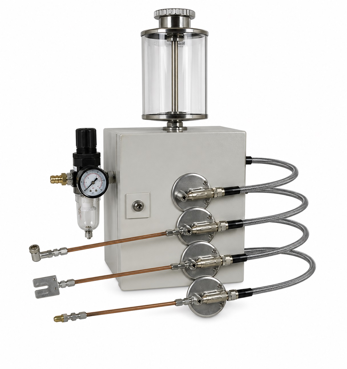 Sistema di lubrificazione minimale MQL microspray MCA per lavorazione metalli