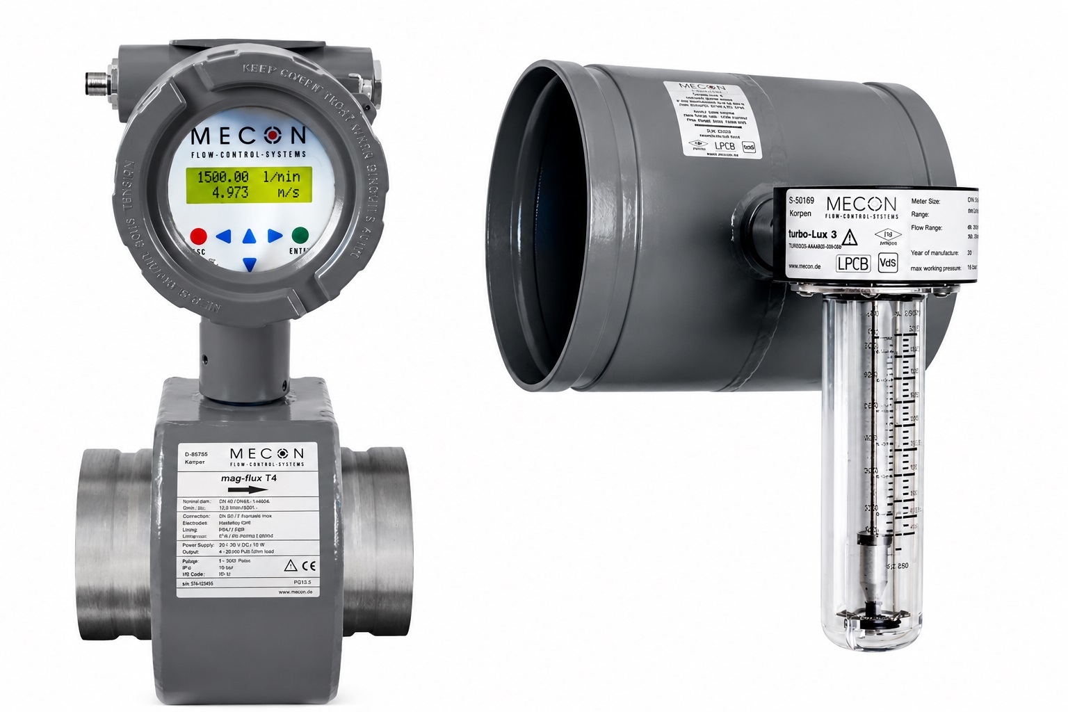 Confronto tra misuratore di portata a orifizio Turbo-Lux e elettromagnetico MAG-FLUX di Mecon