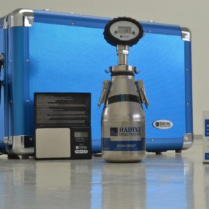 Radtke BUSINESS Alu igrometro al carburo di calcio premium con manometro digitale data storage classe 0,1