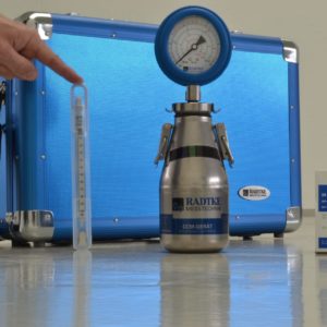 Radtke CLASSIC Alu igrometro al carburo di calcio standard professionale con manometro meccanico smorzato EN 837-2