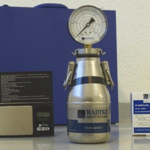 Radtke ECO dig igrometro al carburo di calcio con bilancia digitale di precisione 0,05g