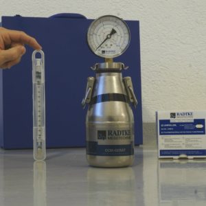 Radtke ECO igrometro al carburo di calcio entry level con manometro meccanico e bilancia a molla