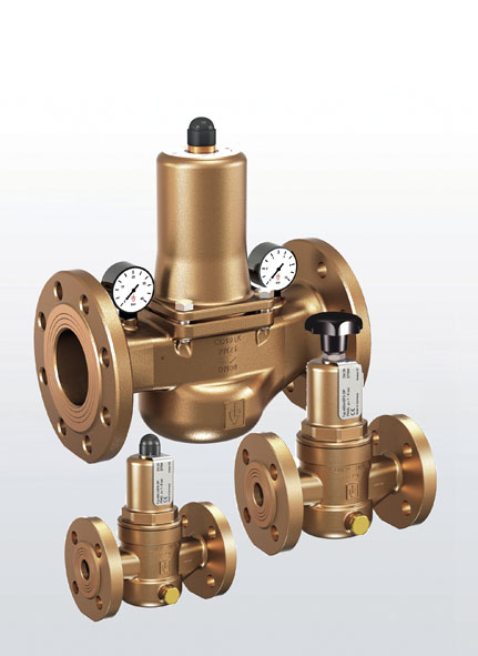 riduttore di pressione flangiato in bronzo