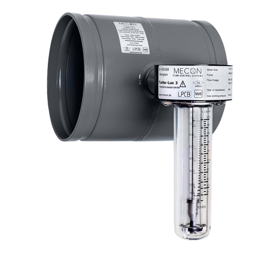 Flussometro Turbo-Lux 3 Mecon per test pompa antincendio con tripla certificazione FM LPCB VdS