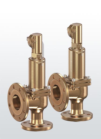 valvola di sicurezza a molla flangiata in bronzo