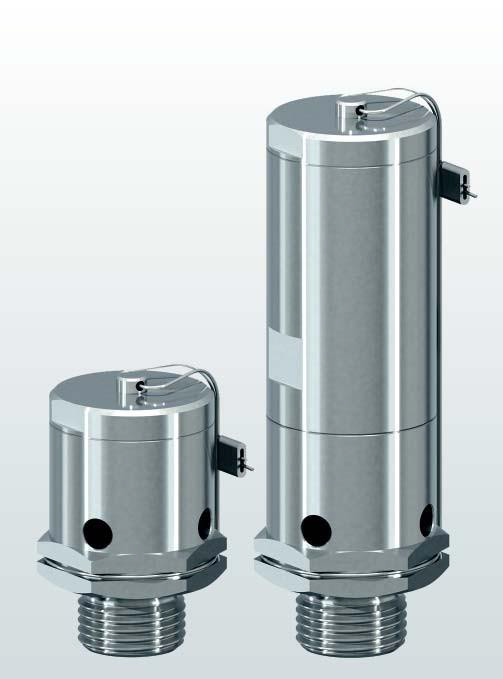 Valvola rompivuoto per vapore su scambiatore di calore